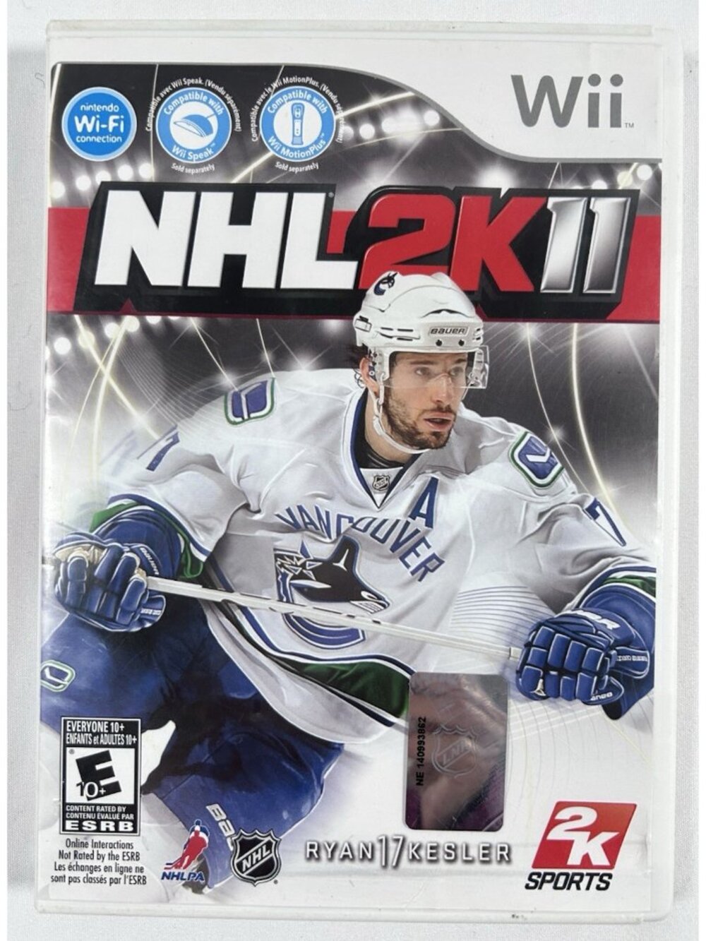 NHL 2K11 Nintendo Wii Hockey Game Complete w/ Manual CIB Tested